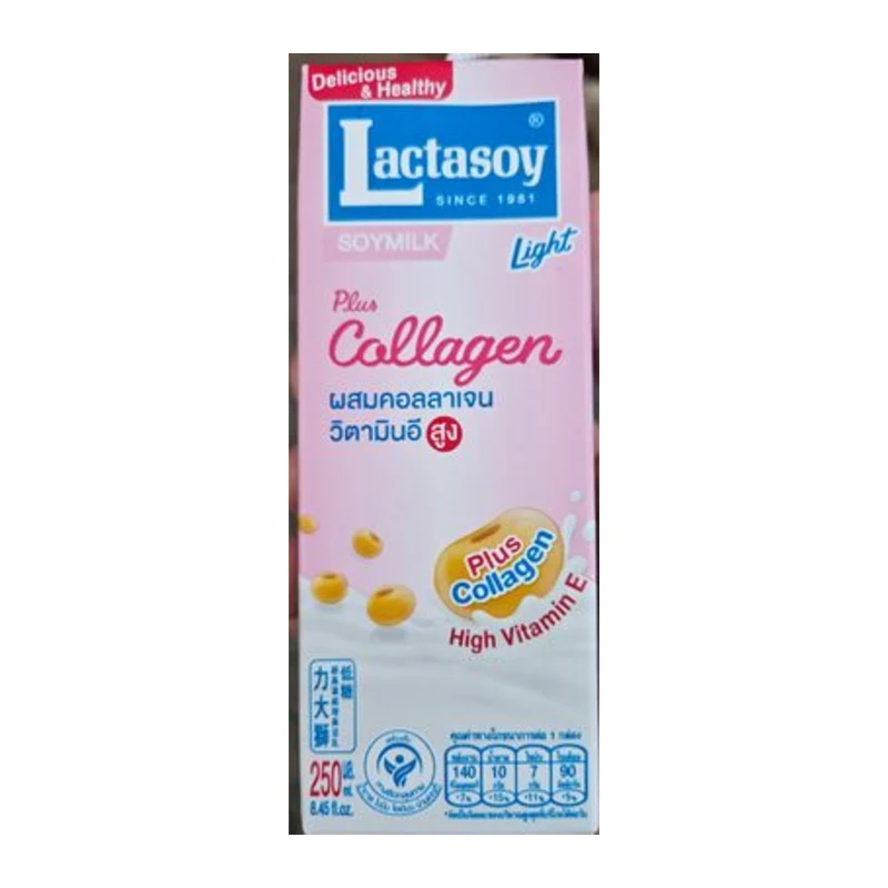 Lactasoy UHT Soymilk L P Collagen Fl 250ml