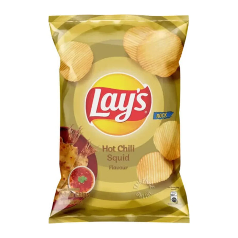 Lay's Rock P Chips Hot G Squid Fl 48g